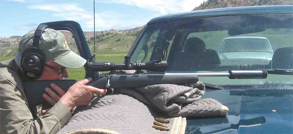 A suppressor helps reduce both noise and recoil, but rifles chambered for larger cartridges still tend to spook prairie dogs quicker, because of more dust flying and a louder supersonic crack.